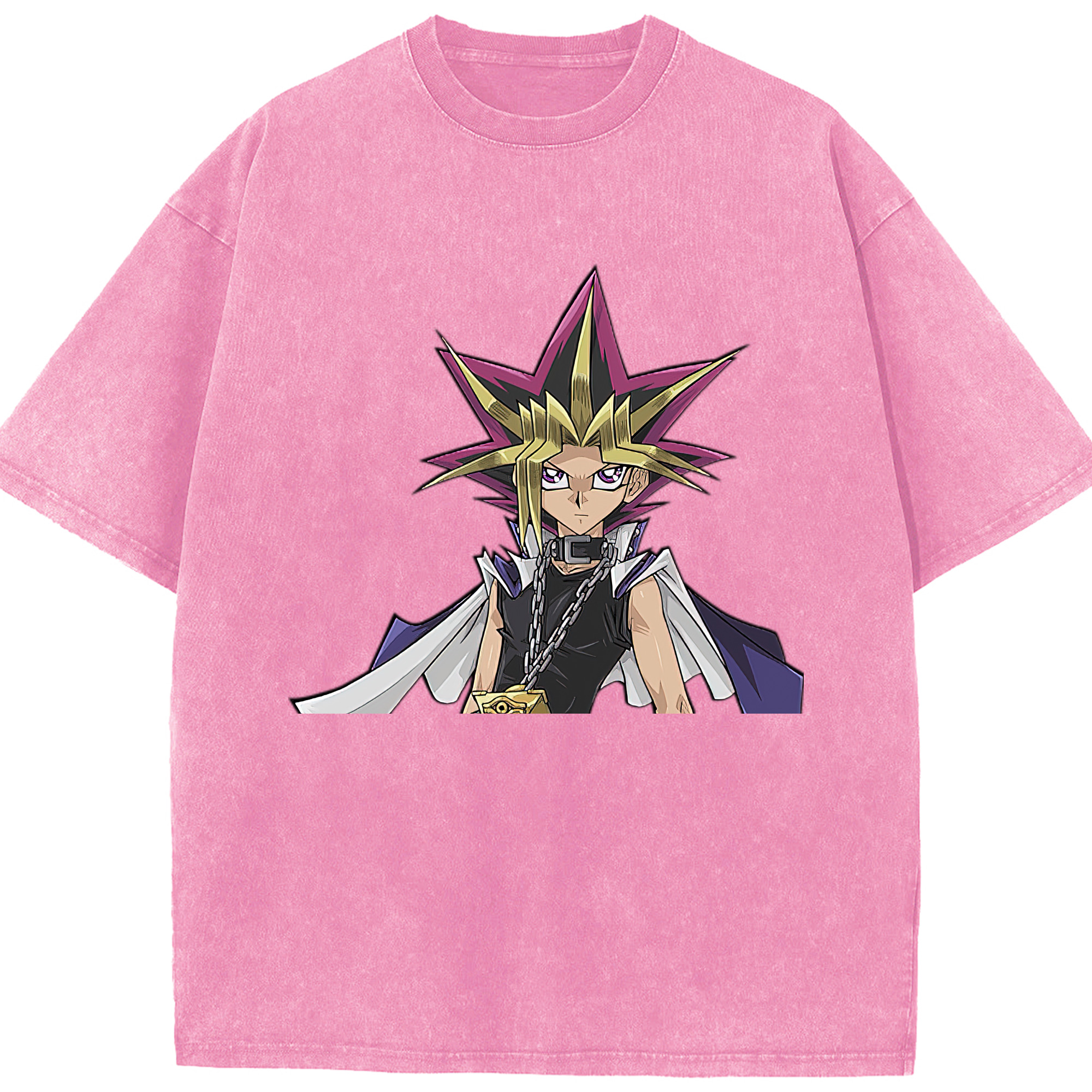 （画像用） 遊☆戯☆王 Yu-Gi-Oh! 綿100% ヴィンテージ風 半袖Tシャツ（フロントプリント）